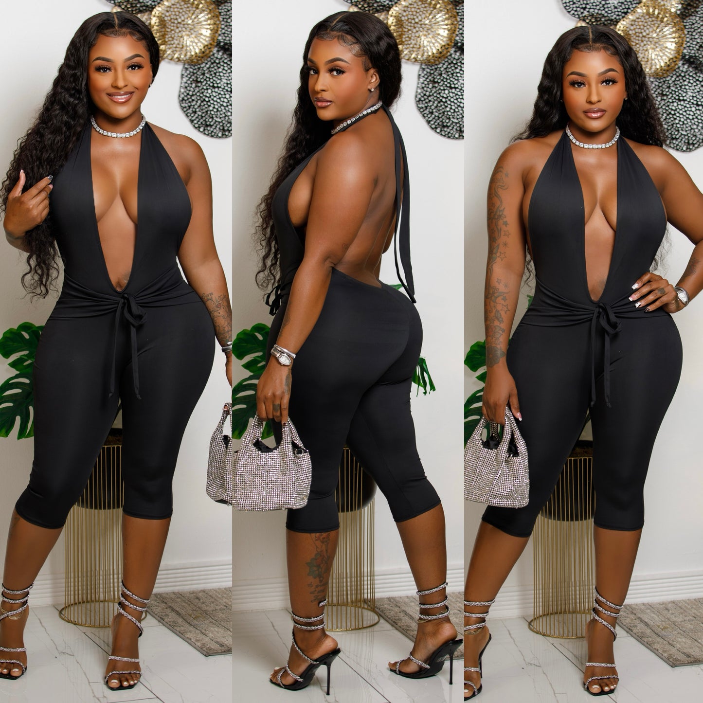 Drafts backless bodysuit