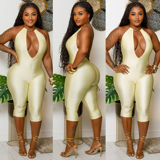 Gold hardware jumpsuit